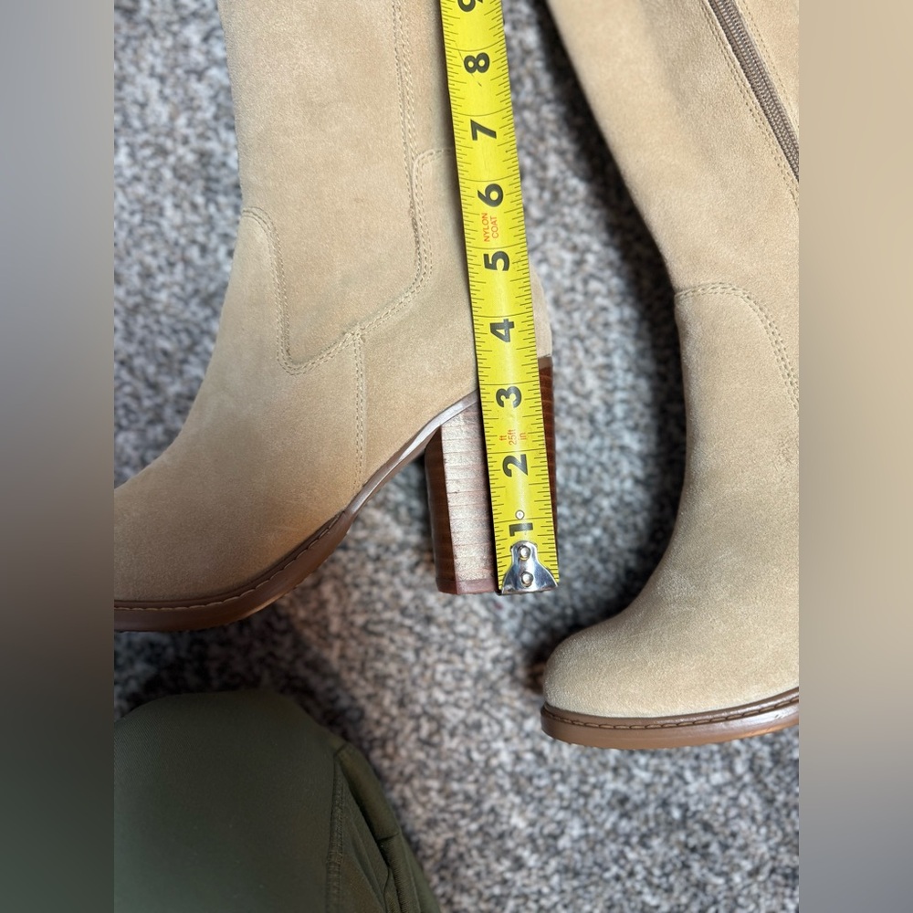 NWOB Kelsi Dagger Brooklyn Logan Fawn Suede Over-the-Knee Women's Boots 8 - Picture 7 of 16